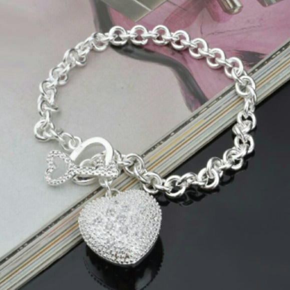 Key to My Heart Bracelet 925 Sterling Silver - Picture 1 of 6